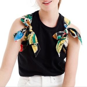 J. Crew Bow Shoulder Top